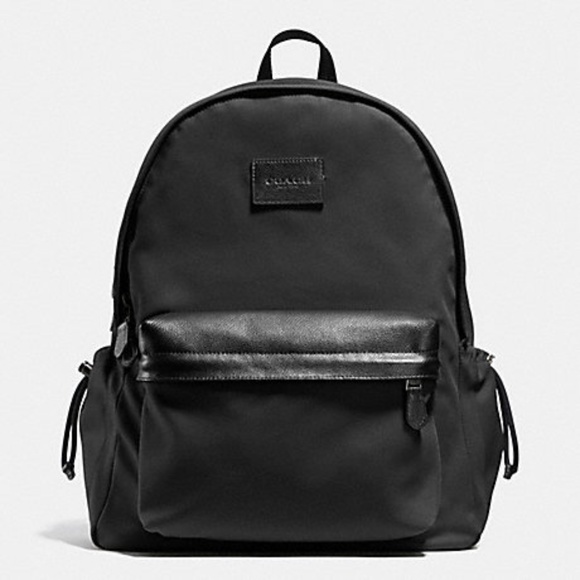 Coach Campus Nylon & Leather Backpack - Picture 1 of 9